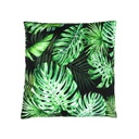 Pálmaleveles díszpárna, fekete - TROPICAL