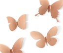 Pillangós faldekoráció 9 db-os, rózsaarany - PAPILLON DU SOIR
