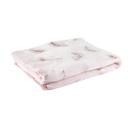 Pléd, rózsaszín tollas - PLUME DE CYGNE