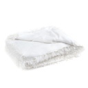 Puha műszőrme takaró, 125x150 cm, fehér - OURSON
