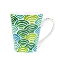 Porcelán bögre 390 ml, hullámos leveles - MYRLUS