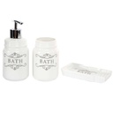 Porcelán fürdőszobai szett 3 db-os  - BATH TIME