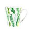 Porcelán bögre 390 ml, páfrány leveles - FOUGERE