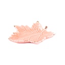 Porcelán tálka, levél formájú barack rózsaszín 14 cm   - NOVEMBRE