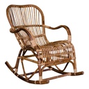 Rattan hintaszék, világosbarna - LOUISIANE