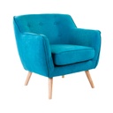 Retro fotel gombokkal, türkizkék - CINOCHE