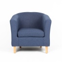 Retro fotel, farmerkék - CLUB