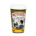 Retro Porcelán bögre szilikon tetővel zöld - RETRO ADS