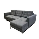 Sarok ülőgarenitúra, ágyazható, jobbos, szürke - CESARIO