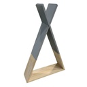 Sátor alakú falipolc, natúr fa-szürke - SIOUX