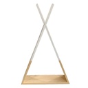 Sátor alakú falipolc, natúr fa-fehér - SIOUX