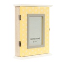 Skandináv Fa kulcstartó szekrény képtartóval - HELSINKI