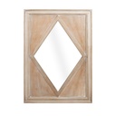 Rombusz alakú tükör, antikolt kerettel, nyírfa - SMOKEY