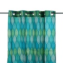 Sötétítő függöny, kék és zöld mintás - ART NOUVEAU