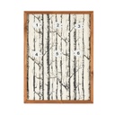 Skandináv fali kulcstartó, 6 db kulcsnak, fa mintás - SCANDINAVIAN WOOD