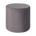 Steppelt bársonyszövet puff, szürkésbarna - SCARABEE