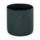 Steppelt bársonyszövet puff, fenyőzöld - SCARABEE