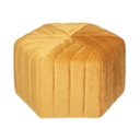 Steppelt hatszög alakú puff, napsárga - MENIR