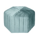 Steppelt hatszög alakú puff, világoskék - MENIR