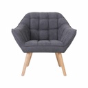 Steppelt fotel, antracit - TABAC