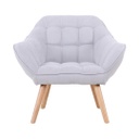 Steppelt fotel, világosszürke - TABAC