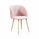 Steppelt, karfás étkezőszék, rózsaszín - SILLON