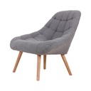 Steppelt szövetfotel, szürke - DERNIERE SEANCE