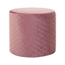 Steppelt velúr ülőke, púderrózsaszín - DJERBA