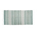 Szőnyeg 135x67 cm zöld sormintával - NORDIC
