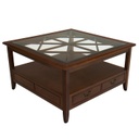 Szögletes dohányzóasztal 2 fiókkal – TRAVIATA