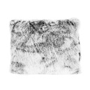 Szőrmés díszpárna, szürke-fehér - ANTARCTIQUE