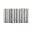 Szőtt szőnyeg, 150x90 cm, etno minával, szürke - HARMONIE