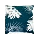 Szövet párna levél mintával, kék - TAHITI