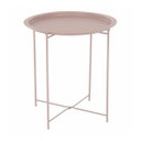 Tálcás lerakóasztal, 47 cm, babarózsaszín - ASTORO