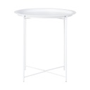 Tálcás lerakóasztal, 47 cm, fehér - GOUTTE