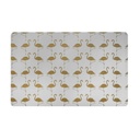 Tányéralátét 28x43 cm ezüst, arany flamingós - ACAPULCO