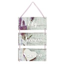 Tábla "Elj Nevess Szeress" felirattal - LAVANDE