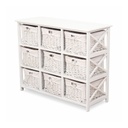 Tároló 9 kosárral - WHITE ANGEL