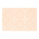 Tányéralátét csipke mintával, 45x30cm, barackrózsaszín - DENTELLE