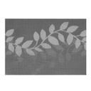 Tányéralátét 45x30cm ezüst, levél mintával - SILVER LEAF