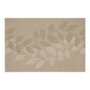 Tányéralátét 45x30cm homokszín, levél mintával - SILVER LEAF