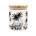 Tároló boroszilikát üveg bambusz tetővel, 700 ml - PALMIERS