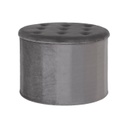 Tárolós bársonyszövet ülőke, szürke - TOUCHE