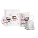 Teás bögre bagoly mintával, 2,8 dl - FUNKY OWL
