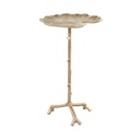 Tavirózsa levél alumínium telefonos asztalka, kicsi, arany - NENUPHAR