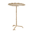 Tavirózsa levél alumínium telefonos asztalka, nagy, arany - NENUPHAR