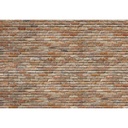 Tégla falat ábrázoló tapéta, 368x254 cm, téglavörös-bézs - WEST SIDE