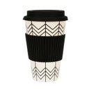Termo pohár szilikon tetővel, keskeny cikk-cakk mintával - ARROWS