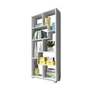 Többfunkciós könyvespolc, fehér - SANDON