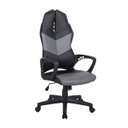 Textilbőr irodai szék, szürke-fekete - CAPORAL